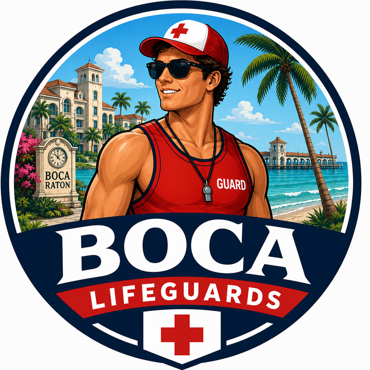 Boca Raton, Delray, and Palm Beach private lifeguards for parties and events. Boca Raton Delray and Palm Beach lifeguard pool party private guards water safety birthday